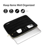 MOSISO 15-16 inch Laptop Case, 15.6 inch Laptop Sleeve Compatible with MacBook Pro 16, HP, Acer, Dell, Lenovo, ASUS Notebook Computer, Ultra Soft Cozy Lightweight Horizontal Bag with Small Case, Black