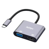 Usbc To Vga/Hdmi Adapter Usb C Hub Multiport Adapter Usb Hdmi Adapter 4K@60Hz