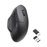 M7 Wireless Computer Mouse, 26K Dpi Optical Computer Mouse, 2.4 Ghz/Bluetooth/Wired With Macro Button 63G Lightweight Ergonomic, Up To 70 Hours Worktime For Laptop Macos/Windows - Black