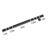 108 Pbt Double Shot Shine Through Ansi Iso Oem Profile Pudding Keyset Keycap For Mx Mechanical Keyboard (Black Corsair Bottom)