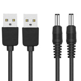 [2 Pack Usb Dc Power Cord Cable 5.5Mm X 2.1Mm, Usb Charging Wire 5V Barrel Jac
