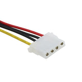 4Pcs Sata 15Pin Male To 4Pin Ide Molex Female Cable For Serial Ata Hard Drives