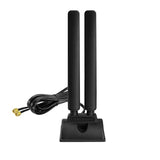 Wifi 6E Antenna Tri-Band 2.4Ghz 5Ghz 6Ghz Rp-Sma Antenna Magnetic Base For Desktop Pc Computer Pci-E 6E Bluetooth Card Usb Wifi Adapter Wireless Router