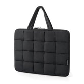 BAGSMART 15.6 Inch Laptop Case, Lightweight Puffy Laptop Sleeve with Handle, Compatible with MacBook Air Pro 15 16 Inch M4 M3 M2 M1, Laptop Bag for Women Fitted with Dell,HP, Black