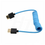 Hdmi 4K 120P 8K 30P Cable Braided Coiled For Atomos Portkeys Feelworld Blackma