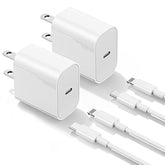 Iphone Charger Fast Charging 6Ft Cord?Apple Certified? Usb C To Lightning Cable With 20W Fast Charger Block For Iphone 14 Pro Max/13 Plus/12 Mini/11/Ipad Pro/Air(2-Pack)