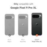 Google Pixel 9 Pro XL Premium Rotatable Phone Case with Hand Strap Holder & Invisible Kickstand & Camera Cover, Slim Rugged Shockproof Protective Case for Pixel 9 Pro XL, Black