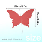 Yosawa 4 Pcs Large Paper Butterfly Banner Hanging Decorative, Curtain Hanging Paper Flower For Halloween Home Ceiling Decor Birthday Party Baby Shower Wedding Showcase Decoration?Zd/Red?