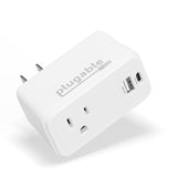 32W Usb-C Charger Block – Portable Outlet Extender With Usb-C & Usb-A – Fast Wall Charger For Iphone 15/16, Travel, Home, Or Office