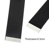 Cy Down Angled Flat Slim Fpc Usb 2.0 Type-A Male To Female Extension Data Cabl