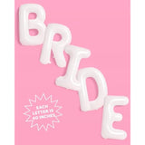 40" Jumbo White BRIDE Balloons – XL Decor for Bachelorette, Wedding & Engagement Parties