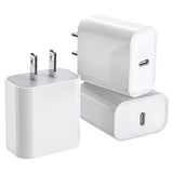 3Pack Iphone 16/15 Charge Block,Usb C Charger,I Phone Charger Adapter Quick Fast Charger Adapter Plug 20W Power Delivery Type C Fast Charging Block For Iphone 16/15/14/13/12,Ipad Pro/Air/Mini/Airpods