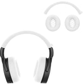 For Sennheiser Hd450Bt Case Cover, 2 Sets Silicone Sweat Cover, Eeadphones Protective Case For Sennheiser Hd450Bt Ear Cushions/Headband, Cover Protector, Washable Scratchproof, White