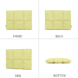 Puffy Laptop Sleeve 13 Inch 13.5 Inch, Quilted Puffer Laptop Case For Women, Pillow Case Compatible For 12.9 Inch,Macbook Pro Air 13", 13.5 Inch And 12.5 Inch-13.3 Inch Laptop (Yellow)