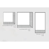 Cocktail Napkins Disposable 3-Ply Paper Party Napkin Pack, 5" X 5", Holly, 20-Count