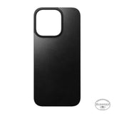 NOMAD iPhone 16 Pro Max Case Magnetic Leather iPhone Case Back - Black Horween iPhone 16 Pro Max Leather Case
