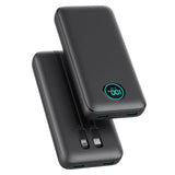 Portable Charger 40,800Mah Power Bank, 25W Pd Qc 4.0 Fast Charging Portable Phone Charger With Built-In Cables,Lcd Display Usb C Battery Pack Compatible With Iphone 16/15/14,Android Samsung (Black)