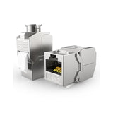 Cat7 Keystone Jack Tool-Less Ftp Rj45 Keystone Module Zinc Alloy Module Shield