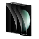 Privacy Screen Protector For Samsung Galaxy S23 Fe, Shatterproof Tempered Glass Accessories, Anti Spy Tempered Glass Film, Case Friendly Ultra Resistant 9H Hardness Anti-Glare Hd Black -3 Pack