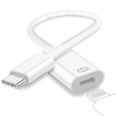 Usb C To Lightning Headphone Audio Adapter, Type C Male To Female Lightning Earphone Converter With Charge/Data Transfer, Compatible With Iphone 16/15 Plus/Pro/Max, Ipad Pro/Air 6/5/4, Macbook