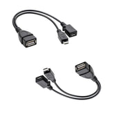 2-In-1 Micro Usb To Usb Adapter (Otg Cable + Power Cable)