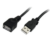 StarTech 6-ft USB A Male to USB A Female Extension Cable, Black USBEXTAA6BK