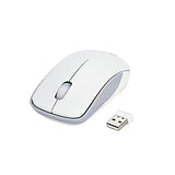 Mcsaite 2.4G Slim Wireless Mouse With Nano Receiver (White)