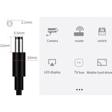 12V Power Supply Adaptor Compatible For Samsung G3 Station 1Tb, 1.5Tb, 2Tb External Hard Drive Dc12V Power Cable 24W Ac/Dc 2 Prong Ac Charger Adapter Replacement (Ac 3.3Ft/Dc 3.3Ft)