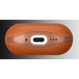 Leather Case For Airpods 4 - Handmade Airpods 4Th Generation Case Cover With Lanyard - Made Of Full Grain Leather - Airpod Drop Protection Hard Shell Cover - Wireless Charging Compatible - Brown