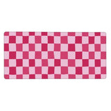 Pink Purple Checkerboard Mouse Pad Large Desk Mat For Keyboard And Mouse Non-Slip Gaming Mousepad Office Desk Accessories For Computer 35.4X15.7Inch