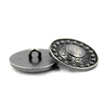 10 Pieces Beads Around The Dome Metal Shank Buttons. 23Mm (7/8 Inch) (