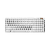 Flow Lite 100 Keys Low Profile Mechanical Keyboard, Swappable Rechargeable Wireless Keyboard With 2.4G Receiver, Bluetooth And Wired Connection For Windows, Mac/ Specter Linear Switches (Off-White)