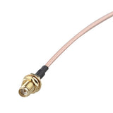 2Pcs Sma Female Bulkhead Mount To Sma Male Right Angle Antenna Extension Cable Rg316 Coaxial Cable 30Cm/12 Inch Compatible With 4G Lte Router Usb Apter Rtl Sdr Receiver Iot Gateway