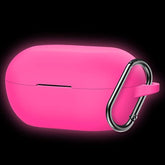 Pink Case Replacement For Kurdene S8 Wireless Earbuds, Silicone Skin Carrying Protective Cover Glow In Dark (Not For S8 Pro)