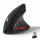Wireless Ergonomic Mouse, 2.4G Wireless Vertical Ergo Mouse, 800/1200/1600 Adjustable Dpi,6 Buttons Ergonomic Mouse For Laptop/Macbook/Pc/Desktop-Black
