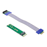 Xiwai NGFF M-Key NVME AHCI SSD to PCI-E 3.0 1x x1 Vertical Adapter with Cable