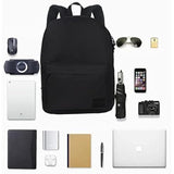 Casual Laptop Backpack For Men And Women, School Backpack For Boys And Girls, College Bookbag, Usb Charging Port, Lightweight Back Pack(Black)