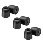 Memory Foam Ear Tips Replacement For Shure Pro Se215 Se425 Se535 Se846 Aonic4 Aonic5 Earphones, Noise Isolation(3 Pairs, Black) (Small)
