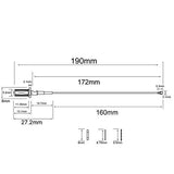 U.Fl Mini Pci To Rp Sma Pigtail Antenna Wifi Router Cable Antenna Ngff Interface For Wifi Router Gateway Wireless Pcie Network Card Pack Of 2