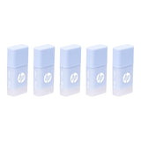 Hp 32Gb V168 Usb 2.0 Delicate Blue Flash Drive Reliable Portable Storage To Store, Transfer, & Protect Important Data, 5-Pack