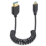 8K Micro Hdmi To Hdmi Coiled Cable, 48Gbps Hdmi To Micro Hdmi 2.1 Version, Ult