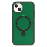 For Iphone 13 Mini Case With Magnetic Ring Stand And Built-In Screen Protector,For Apple Iphone 13 Mini Phone Cases With 360 Full Body Protective And Magsafe For Men Women Gril-Dark Green