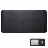 24" X 12" Pu Leather Keyboard Pad Desk Protector Mat For Vanity Makeup Laptop Keyboard Mouse, Black