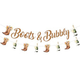 Boots And Bubbly Bridal Shower Decorations, Boots And Bubbly Banner, Boots Champagne Banner, Cowgirl Western Country Wedding Engagement Bachelorette Party Supplies
