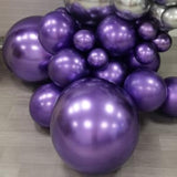 Purple Silver Balloon Garland 127 Pcs 18In 12In 10In 5In Latex Balloons Arch Kit For Halloween Retirement New Year Graduation Birthday Party Decors (Purple Silver)
