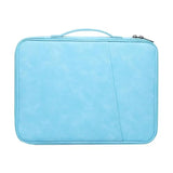 Computer Bag Yangbuck Leather Water-Resistant Laptop Sleeve Case 14-15 Inch Tablet Carrying Case Tablet Sleeve Bag (Blue)