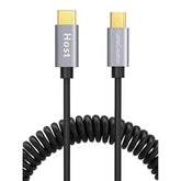 CableCreation Coiled Micro USB to USB C Cable 4FT, USBC to MicroUSB OTG 480Mbps Cord for Wall Chargers, MacBook Pro Air Galaxy S22 S21 Pixel 5/4/3 & More, 1.2M Black