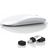 Wireless Mouse, Usb C Rechargeable Computer Mouse, Slim Silent Mice 2.4Ghz Opt