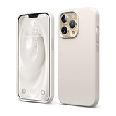 elago Compatible with iPhone 13 Pro Case, Liquid Silicone Case, Full Body Screen Camera Protective Cover, Shockproof, Slim, Anti-Scratch Soft Microfiber Lining, 6.1 inch (Stone)