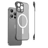 Slim Case For Iphone 16 Pro, 1.9Mm Minimalist Phone Case Compatible With Magsafe (38 Magnets), Thin Light Translucent Anti-Scratch, Anti-Yellow (Basalt Black, Iphone 16 Pro)